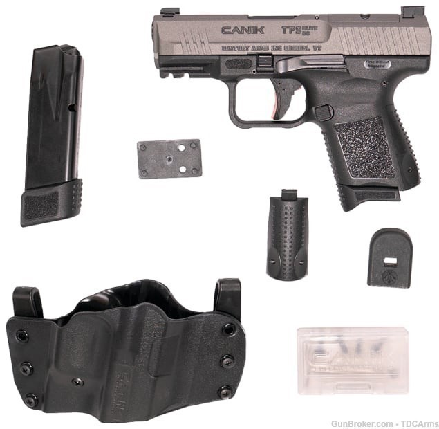 Canik Pistol TP9 Elite SC 9mm W/12RD Mag 3.5" BBL Tungsten Slide-img-1