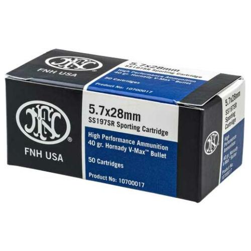 FN 5.7X28 40GR Hornady V-Max 50/Box