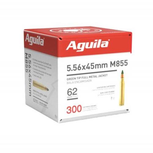Aguila 5.56 (M855) Green Tip 62GR BULK PACK 300/RD Aguila 5.56 (M855) Green Tip 62GR BULK PACK 300/RD
