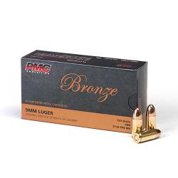 BRONZE 9MM LUGER 124GR FMJ 50RD