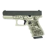 Glock 19 Gen 4 "American Made-Farm" Compact Handgun 9mm Luger 15rd Magazines(2) Nickel Finish 4" Barrel