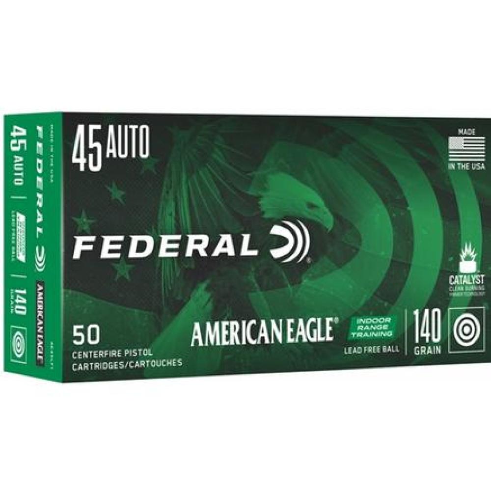 Federal American Eagle 45ACP 137GR 50/Box Lead Free Ball