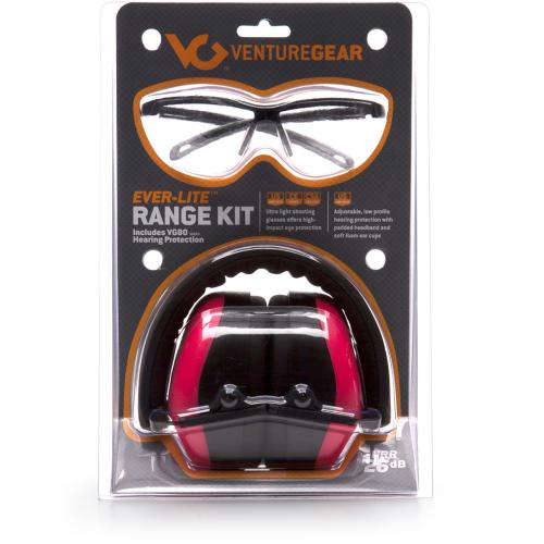 Pyramex  Venture Gear Ever-Lite Range Kit 26 dB Over the Head Pink/Black Adult 1 Pair