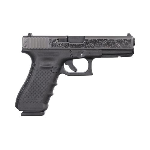 Glock 17 Gen4 9mm DLC Black Pistol - 80577 (Striker Fired)