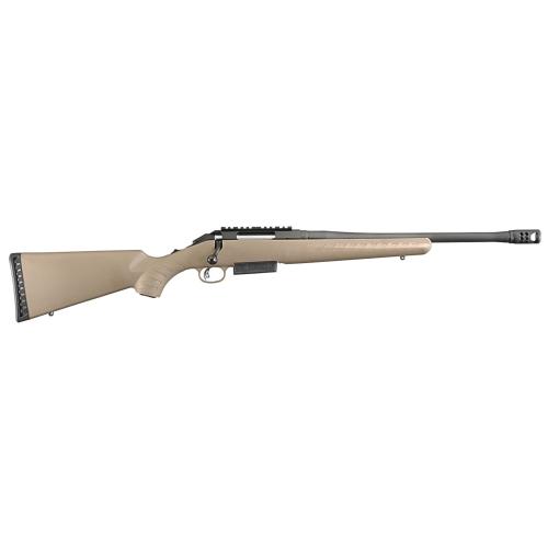 Ruger American Ranch 450 Bushmaster 16.12" Matte Black Barrel Flat Dark Earth Rifle - 16950 (Cold Hammer-Forged Barrel, Bolt Action Rifle)