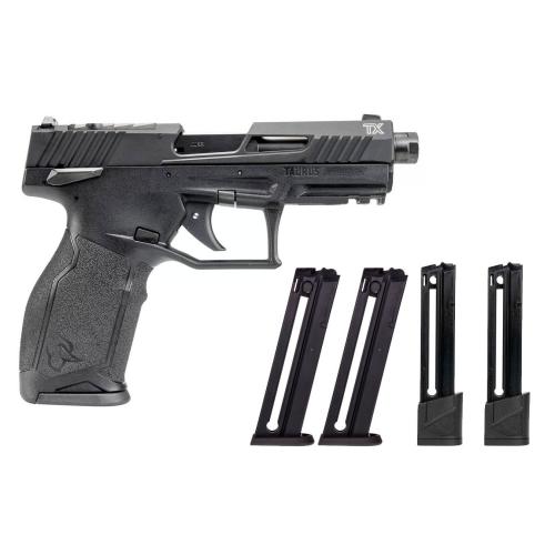 TAURUS INTERNATIONAL TX22 22 LR BLACK PISTOL - 1-2TX22P141-5XMAG
