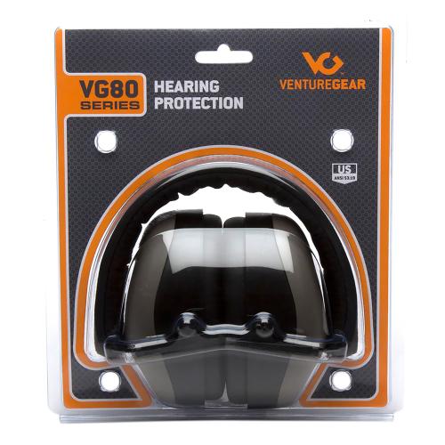 Pyramex VGPM8010C Venture Gear V80 Muff Foam 26 dB 32 dB Over the Head Gray/Black Adult 1 Pair