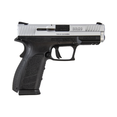 Buffalo Cartridge Co. BRG9 9mm Black/Stainless Pistol - BRG9E4151