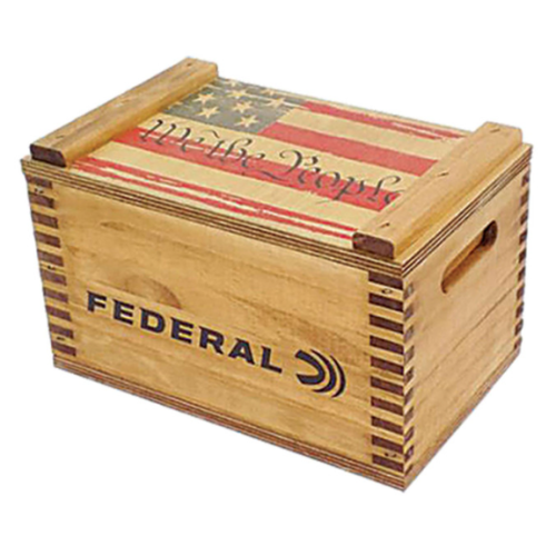 "WE THE PEOPLE" FEDERAL WOODEN CRATE - 9-3/4" X 6" X 6" (CRATE)