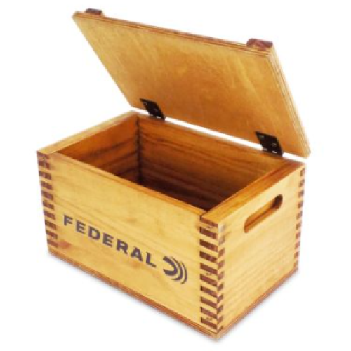 "WE THE PEOPLE" FEDERAL WOODEN CRATE - 9-3/4" X 6" X 6" (CRATE)