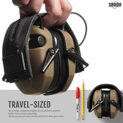 Savior Equipment Electronic Sound Suppression Ear Protection - Tan