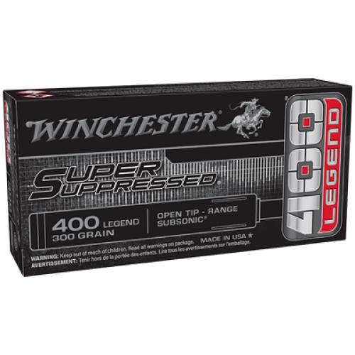 Winchester SUPER SUPRESSED 400 LEGEND 300GR FMJOT 20RDS SUP400