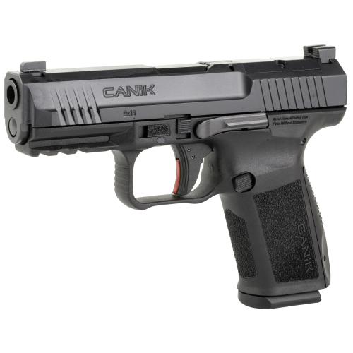 Canik HG5637N Mete SF 9mm Luger 15+1 4.08 Barrel, Black Polymer Frame w/Picatinny Accessory Rail, Serrated Optic Cut  Steel Slide, Interchangeable Backstrap Grip, Includes 2 Magazines & Holster