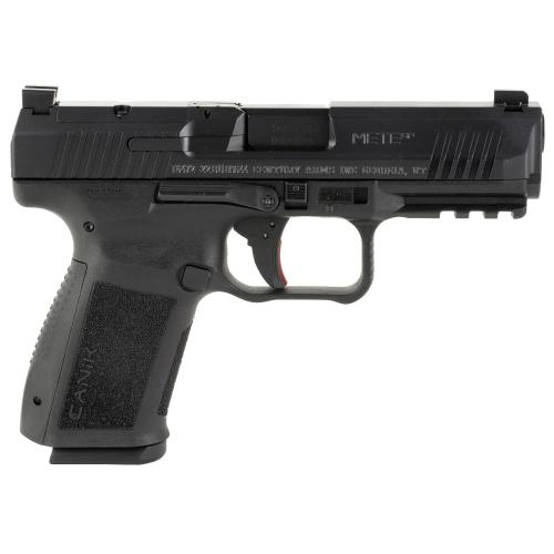 Canik HG5637N Mete SF 9mm Luger 15+1 4.08 Barrel, Black Polymer Frame w/Picatinny Accessory Rail, Serrated Optic Cut  Steel Slide, Interchangeable Backstrap Grip, Includes 2 Magazines & Holster