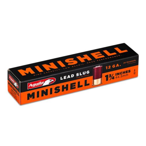 Aguila 1C128974 Minishell  12 Gauge 1.75 7/8 oz Slug Shot 20 Per Box/25 Cs