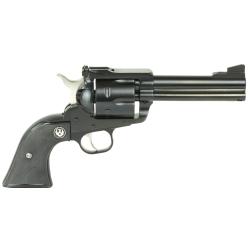 Ruger Blackhawk Convertible 9mm Luger .357 Magnum 6-Round Blued Steel Black Revolver - 308 (Black Checkered Rubber Grip) Ruger Blackhawk Convertible 9mm Luger .357 Magnum 6-Round Blued Steel Black Revolver - 308 (Black Checkered Rubber Grip)