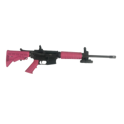 ANDERSON MANUFACTURING AM-15 5.56X45MM NATO PINK AND BLACK RIFLE - UPC16016339