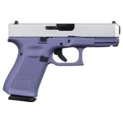 Glock G19 Gen5 9mm Crushed Orchid/Satin Aluminum Cerakote Pistol - Acg-57062