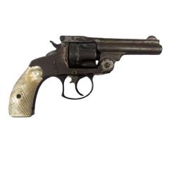 SMITH & WESSON TOP BREAK 38 CAL NICKEL REVOLVER - UPC86960 SMITH & WESSON TOP BREAK 38 CAL NICKEL REVOLVER - UPC86960