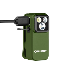 Oclip Pro GRN Clip on Flashlight with Floodlight Spotlight and Red Light