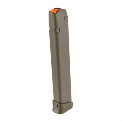 Glock 47462 G17/19  33rd 9mm Luger Fits Glock 17/19/26/34/45, OD Green Polymer