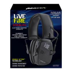 with Mack's Live Fire Double Action Electronic Shooting Earmuffs