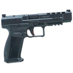 Canik HG6594N Mete SFx 9mm Luger 5.20 20+1,18+1 Overall Black Finish with Serrated Nitride Steel with Optic Cut Slide, Interchangeable Backstrap Grip & Picatinny Rail