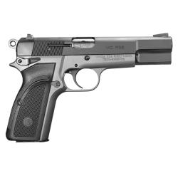 EAA GIRSAN 390455 High Power MC P35  9mm Luger 15+1 4.87 Black Steel Barrel, Blued Serrated Slide, Matte Stainless Steel Frame, Black Checkered Polymer Grips Ambidextrous