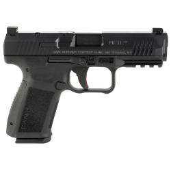 Canik HG5637N Mete SF 9mm Luger 15+1 4.08 Barrel, Black Polymer Frame w/Picatinny Accessory Rail, Serrated Optic Cut  Steel Slide, Interchangeable Backstrap Grip, Includes 2 Magazines & Holster