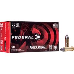 Federal AE38B American Eagle Handgun 38 Special 158 gr Lead Round Nose (LRN) 50 Per Box/ 20 Cs