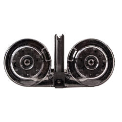 Kci Usa Inc KCIMZ001 AR-15  100rd Drum 5.56x45mm NATO, Black/Clear Polymer, Fits mil-Spec AR-15 Platform, Includes Carry Pouch