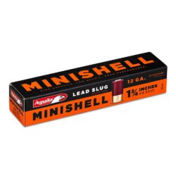 Aguila 1C128974 Minishell  12 Gauge 1.75 7/8 oz Slug Shot 20 Per Box/25 Cs