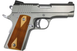 Rock Island 56829 Standard CS Rock Compact 9mm Luger 8+1 3.60 Stainless Button Rifled Steel Barrel, Stainless Serrated Slide, Matte Stainless Steel Frame w/Beavertail, Wood Double Checkered Grip