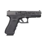 Glock 17 Gen4 9mm DLC Black Pistol - 80577 (Striker Fired)
