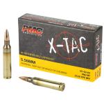 PMC 556X X-Tac Target 5.56x45mm NATO 55 gr, Full Metal Jacket Boat-Tail (FMJBT), 20 Per Box