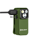 Oclip Pro GRN Clip on Flashlight with Floodlight Spotlight and Red Light