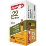 Aguila 1B220335 Super Extra Rimfire 22 LR 38 gr Copper Plated Hollow Point (CPHP) 50 Per Box/ 40 Cs