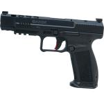 Canik HG6594N Mete SFx 9mm Luger 5.20 20+1,18+1 Overall Black Finish with Serrated Nitride Steel with Optic Cut Slide, Interchangeable Backstrap Grip & Picatinny Rail