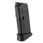 Glock MF08855 G43  6rd 9mm Luger, Black Polymer, Extended