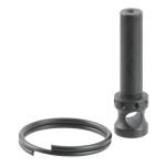 TacFire MAR090R Takedown Pin Rear Black Steel AR-15