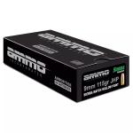 Ammo Inc. Signature, 9mm, Sierra Match JHP, 115 Grain, 50 Rounds