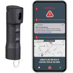 Sabre SMART Pepper Spray 2.0 w/Safety Alerts, Maximum Police Strength OC Spray, 3X Longer Spray Time – Up to 10 Seconds, Fast Flip Top for Quick Activ