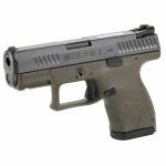CZ-USA 89565 P-10 S 9mm Luger 3.50 12+1 OD Green Finish Frame with Inside Railed Black Steel Slide, Polymer Grip, Reversible Mag Release & Picatinny Rail