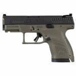 CZ-USA 89565 P-10 S 9mm Luger 3.50 12+1 OD Green Finish Frame with Inside Railed Black Steel Slide, Polymer Grip, Reversible Mag Release & Picatinny Rail