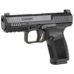 Canik HG5637N Mete SF 9mm Luger 15+1 4.08 Barrel, Black Polymer Frame w/Picatinny Accessory Rail, Serrated Optic Cut  Steel Slide, Interchangeable Backstrap Grip, Includes 2 Magazines & Holster