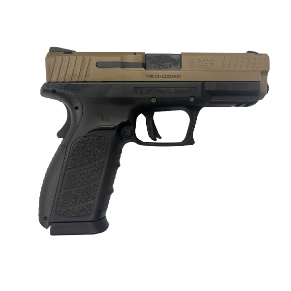 Buffalo Cartridge Co. BRG9 9mm Duo-Tone - Black/FDE Pistol - BRG9E4121