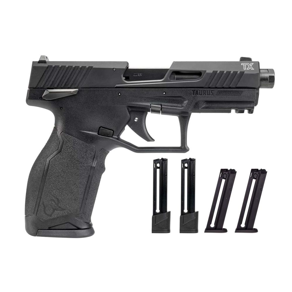 Taurus Intl. TX22 Gen2 22LR Matte Black Pistol - 1-2TX22141-5XMAG