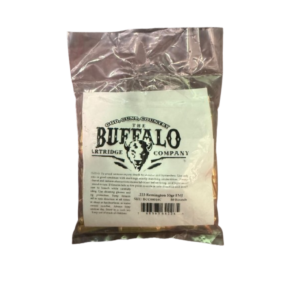 BUFFALO 50 ROUND BULK BAG 223 55GR