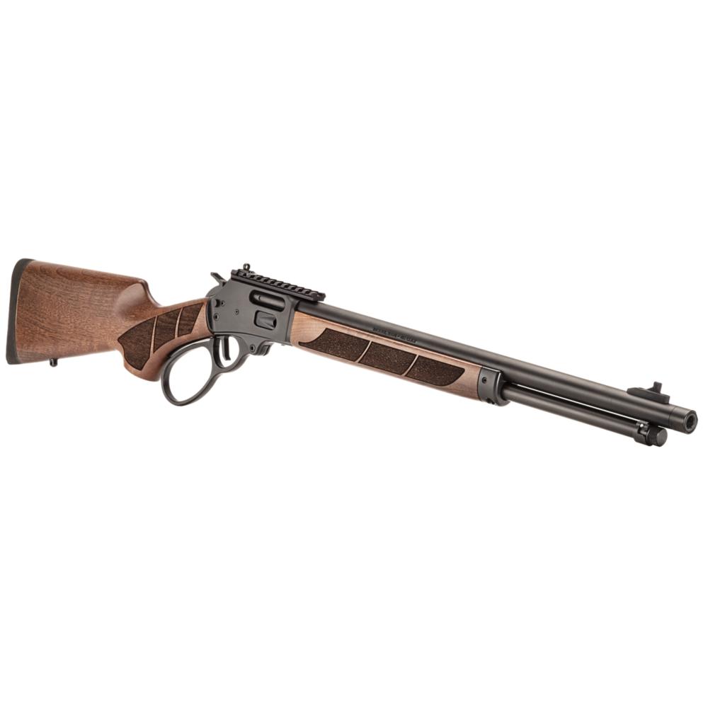 Smith & Wesson Model 1854 .45 Long Colt 9-Round Lever Action Walnut/Black Rifle - 13811 (Textured Walnut Grip, Threaded Barrel, Black Armornite Finish)