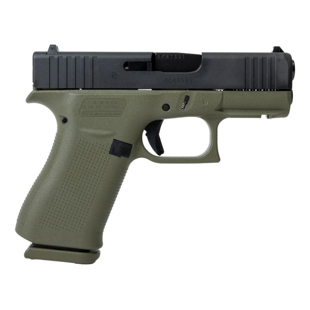 Glock G43X 9mm Battlefield Green Pistol - GUX4350201FRBFG